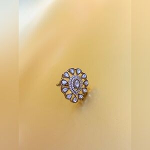 Elegant Gold and Silver Women's Ring adjustable